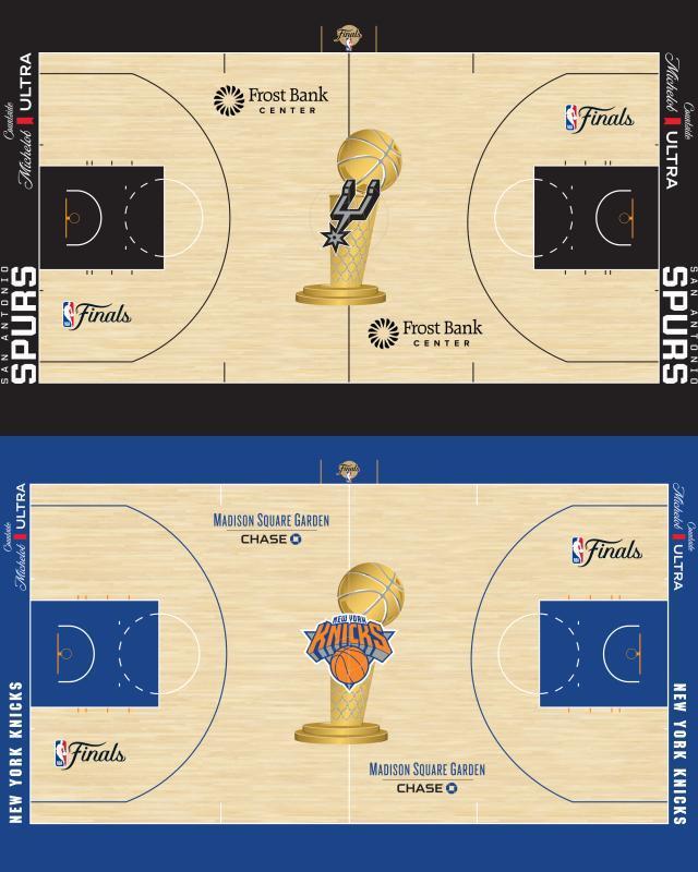 pg电子推荐-经典回归！NBA总决赛地板迎回冠军金杯图案
